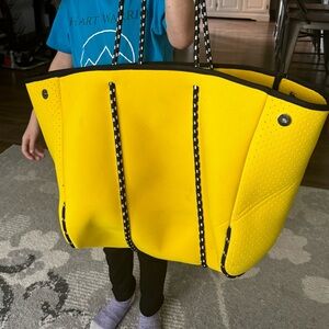 Yellow Neoprene Beach Bag - XL